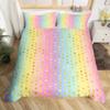 Abstract Rainbow Colorful Bedding Set Queen King Sinlge Duvet Cover Dream Polyester Comforter Covers Pillowcase Soft Bedclothes