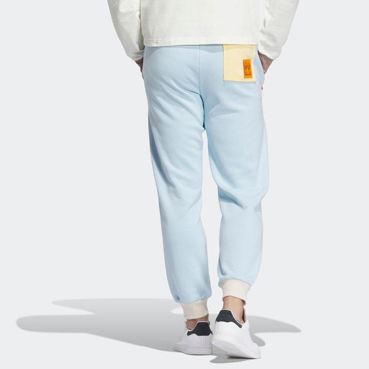 Adidas Originals X Melting Sadness CNY Edition Rabbit Year Logo Spliced Color-Block Joggers Unisex Bottoms White HY7258