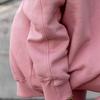 2 шт./компл., комплект из толстовки и брюк, эластичный пояс с длинными рукавами, круглый вырез, однотонный, свободный, теплый пуловер