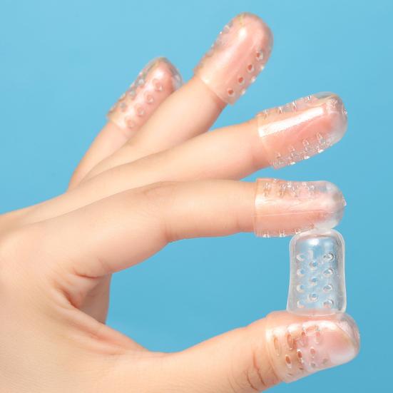 10/30/50Pcs Silicone Toe Protector Set Breathable Gel Toe Covers for Corns Blisters Ingrown Toenails Pain Relief Little Toe Sleeves Caps Guards