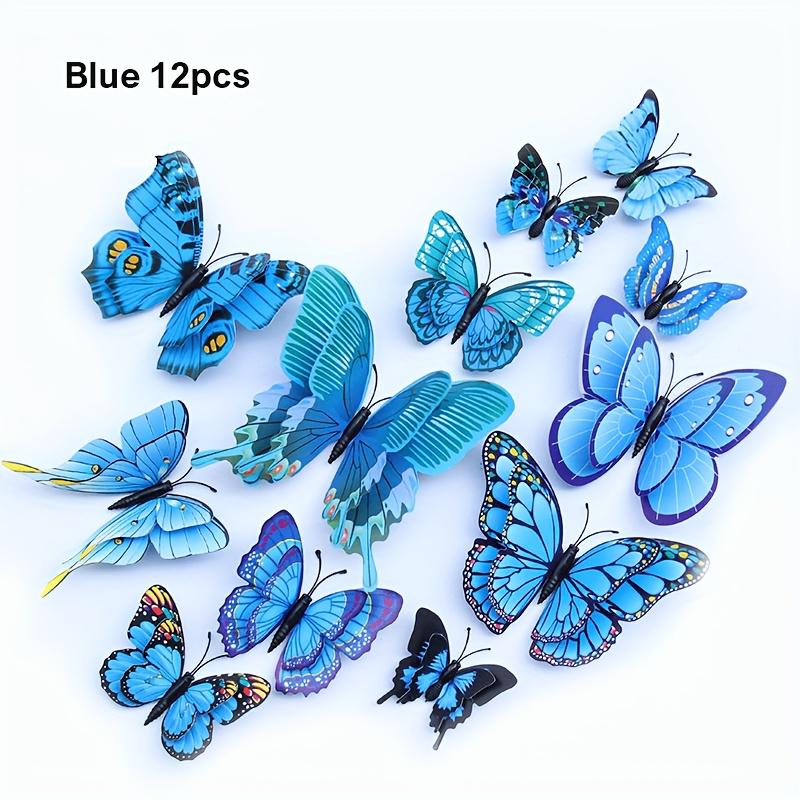3D Butterfly Wall Decor 12 Pieces for Party Decoration Decoration Terrace Accessories Decoration Wedding 5