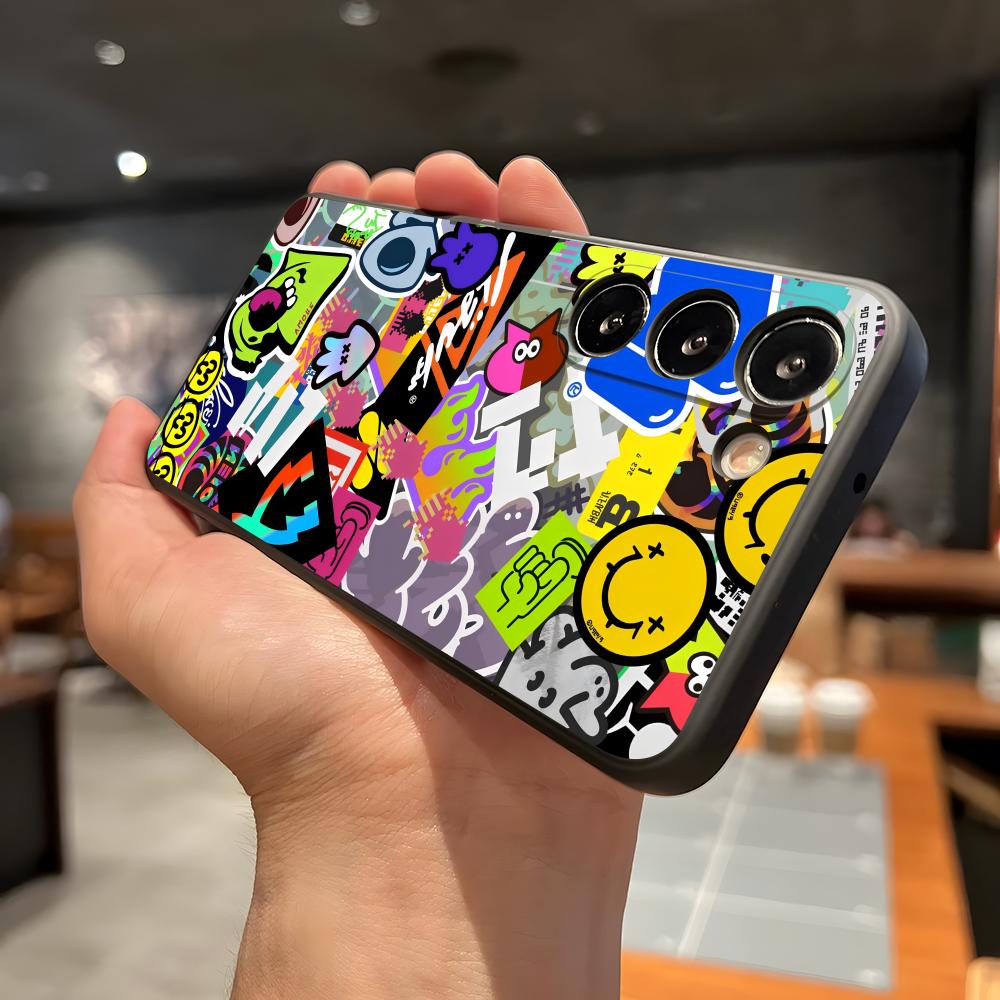 Game S-Splatoon 3 Phone Case For Samsung A56 A36 A26 A16 A15 A25 A35 A55 A14 A34 A24 A54 Black Soft Shell