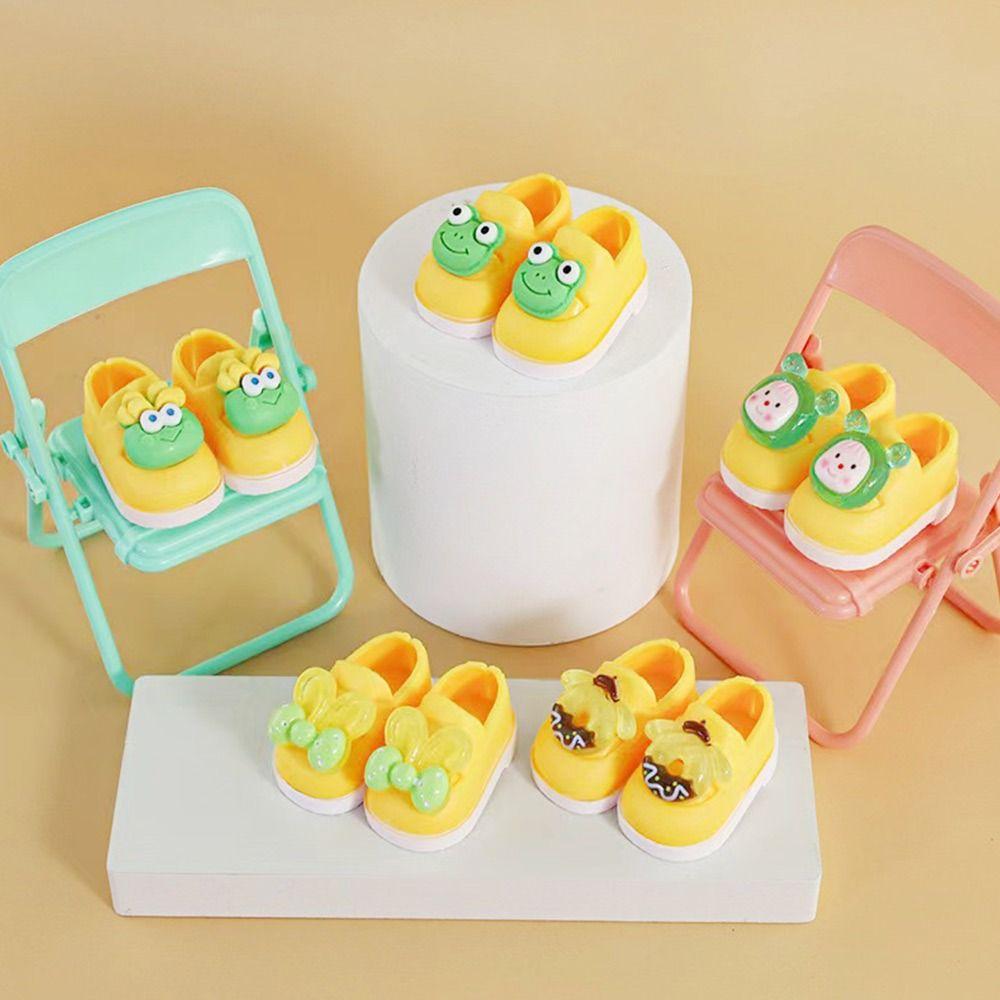 Мини-туфли ручной работы из ПВХ 4 см. Туфли для мультяшных кукол. Подарки на день рождения.