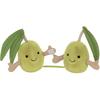 Jellycat Интересные 1 пара Оливковых кукол Плюшевая кукла Высота 12,7 см