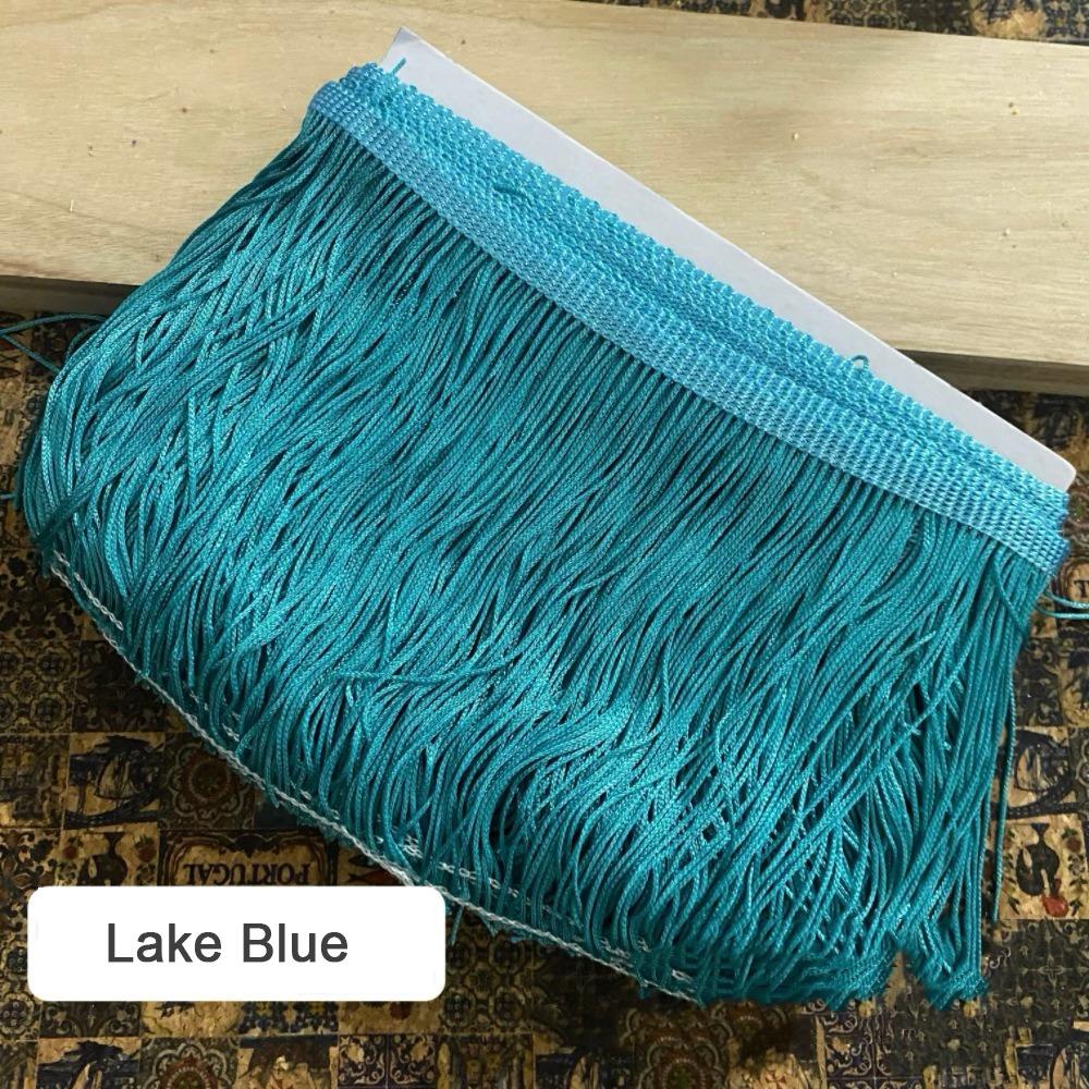 10 Yards 6 Inches Fringe Trim Polyester DIY Craft Accessories Lace Trim Ribbon Solid color Tassel Trim Lamp Shade