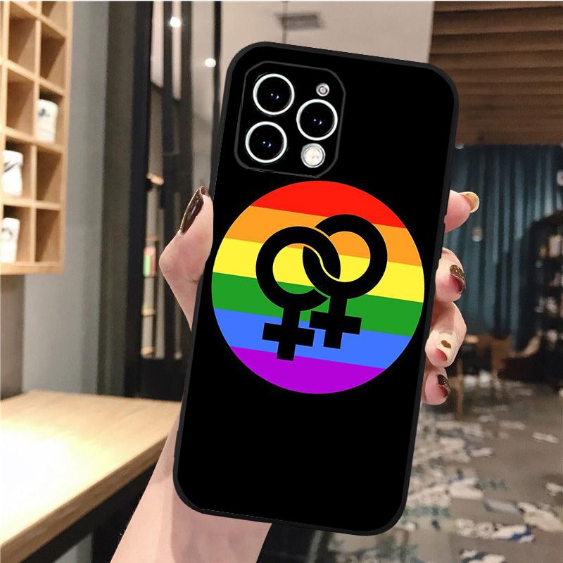 Phone Case For iPhone 17 Pro Max Air 16 15 14 13 Pro Max 15 16 Pro 15Plus Gay Lesbian LGBT Love Mobile Phone Case Funda