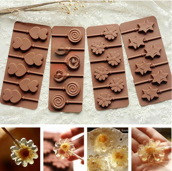 Silicone Lollipop Molds: Various Shapes, Oven-Safe for Small Lollipops and Cakes
