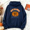 Happy Halloween Pumpkin Pi Math Teacher Graphic Hoodie Women Funny Science Bookworm Casual Long Sleeve Fall Holiday Daily Wear