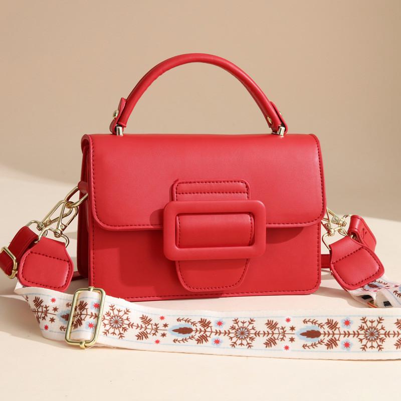 Стильная маленькая сумка кроссбоди из искусственной кожи для женщин в модных цветах, идеально подходящая для повседневного использования