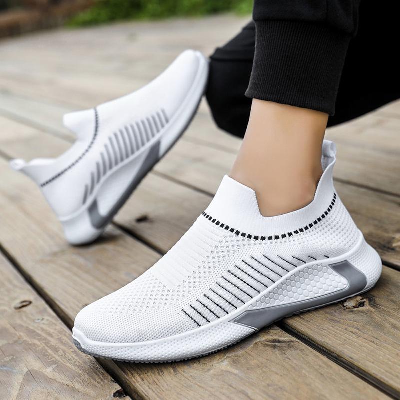 Men's Shoes Summer Breathable Mesh Sneakers Men Running Casual Sports Shoes Hollow White Shoes Tenis Masculino Sapatos
