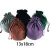 1PC Dice Colored Bag Drawstring Velvet for Poker,Candy,Jewelry,Gift Packaging 13*18cm