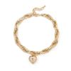 European and American Style, Cold Wind Hollow Thick O-shaped Necklace, Exaggerated Love Niche Pendant Necklace