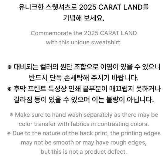 2-й предварительный заказ 2025 SVT 9th Fan Meeting SEVENTEEN в толстовке Carat Land