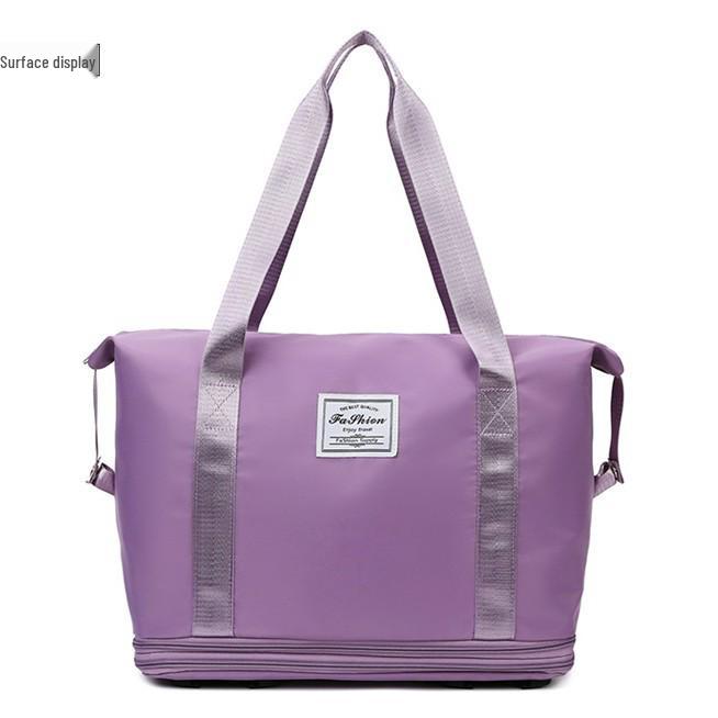 Очень большая расширяемая дорожная сумка-даффл на колесах: Разделение влажного/сухого, Легкий и Практичный для Дородового хранения и Деловых поездок.