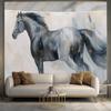 Мраморная лошадь настенная роспись обои гостиная столовая современная личность домашний декор фреска