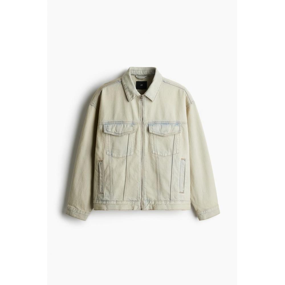 H M deniM Walker Jacket Loose Fit Pale deniM Blue
