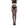 Halloween 2024 Black & White Rose Cross One-Piece Pantyhose - European & American Style