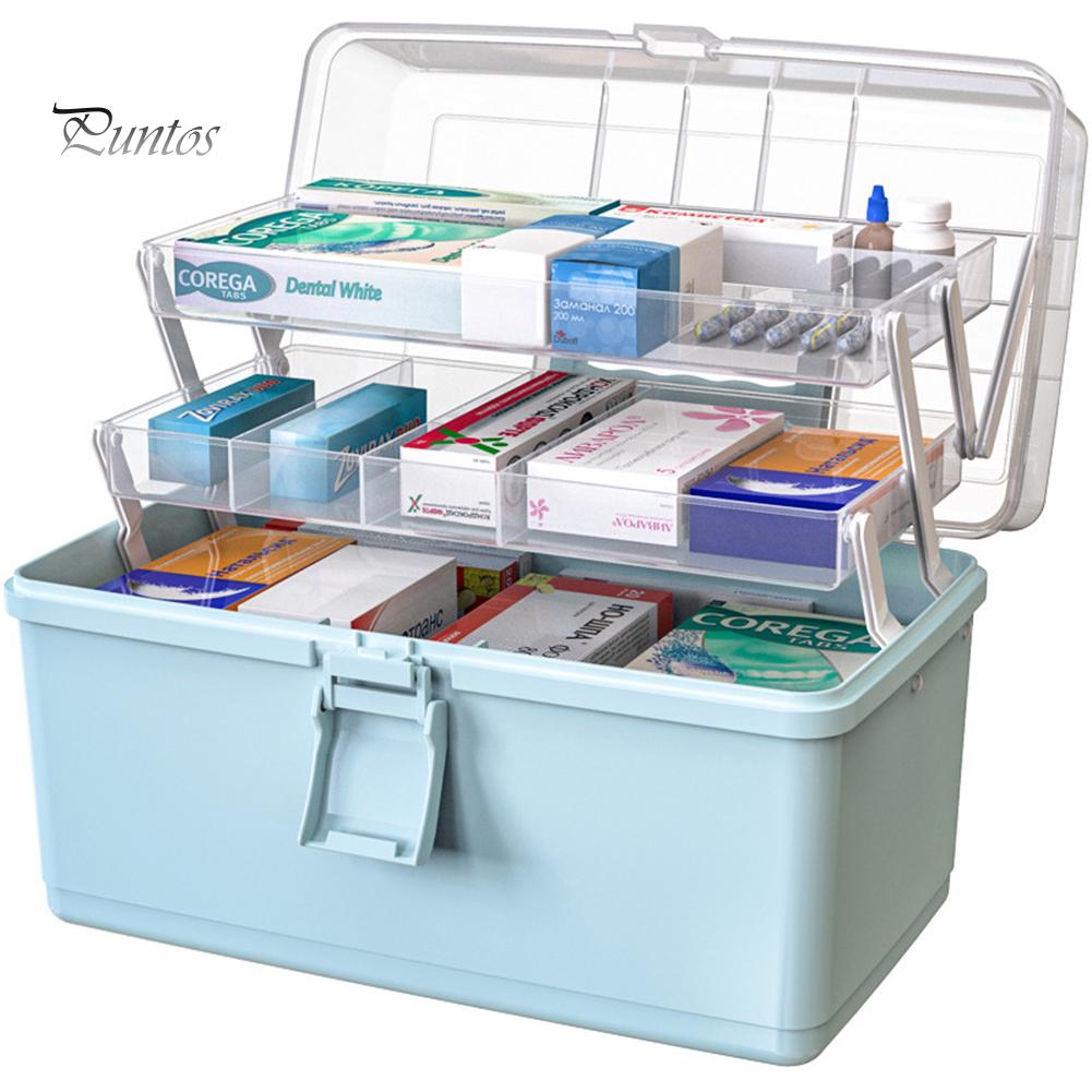 Домашняя косметика, аптечка для хранения лекарств, пластиковый портативный ящик для хранения лекарств