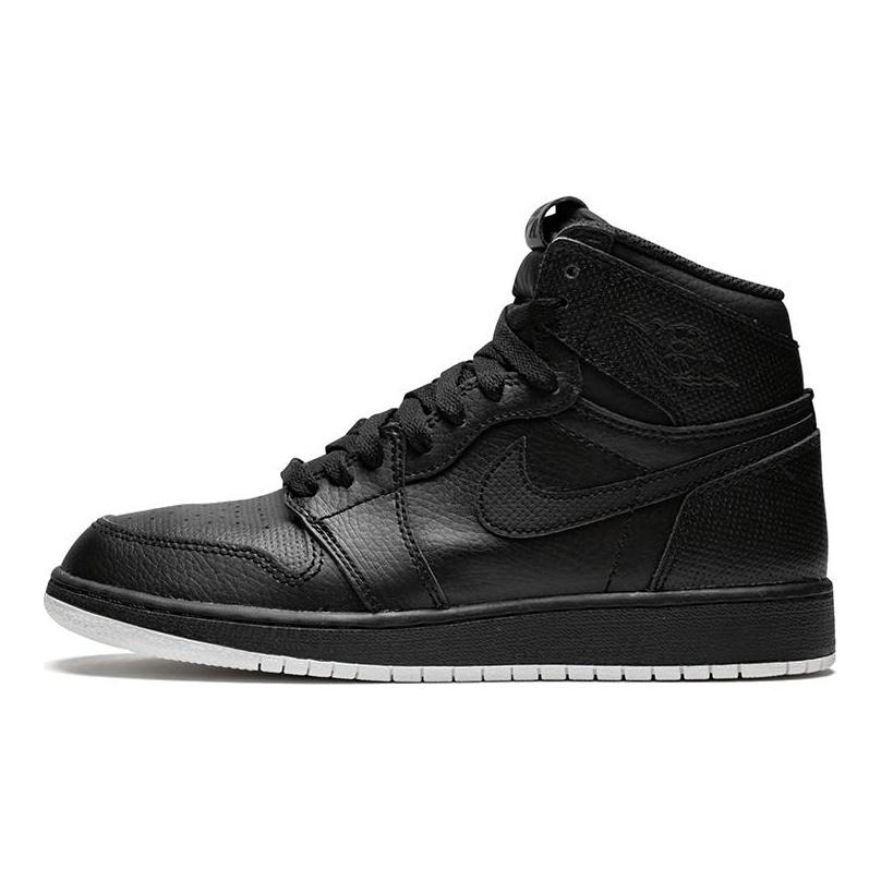 Jordan 1 Ретро High OG GS Черный Перфорированный 575441-002