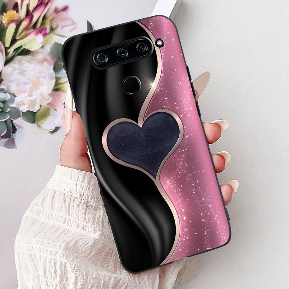 Чехол For LG V40 ThinQ Чехол-крышка Силиконовый Роскошный Модный Милый Кот Крутой Ударопрочный Бампер Корпус Для LG V405 LM-V405 LM-V409N