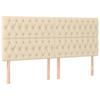 Tête de lit - Maison Exclusive - Crème - 180 x 7 x 118/128 cm - Hauteur réglable