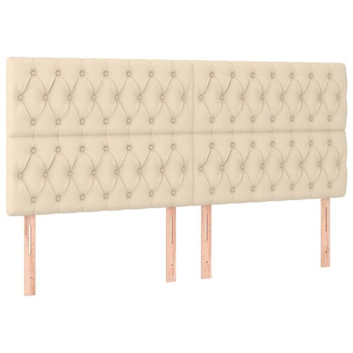 Tête de lit - Maison Exclusive - Crème - 180 x 7 x 118/128 cm - Hauteur réglable