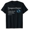 Funny Dungeon Master (DM) Definition Dungeons Dragons T-shirts Men Fashion Casual Oversized 100% Cotton Loose Oversized T Shirt