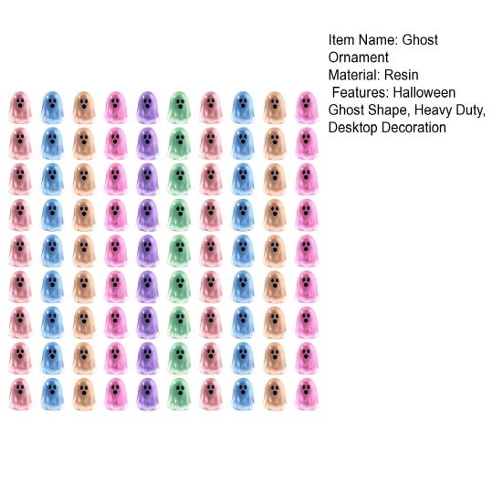 20/50/100 шт. Светящаяся в темноте фигурка привидения на Хэллоуин, мини-мультяшная статуэтка привидения из смолы, светящееся миниатюрное украшение привидения, настольное украшение