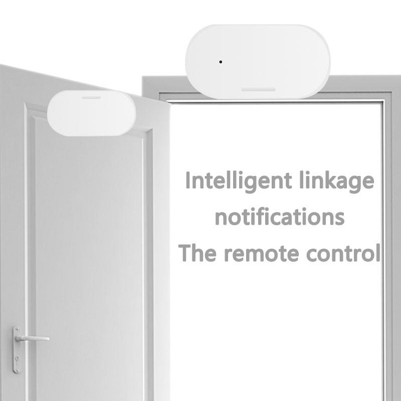Tuya Zigbee 3.0 Беспроводной датчик открытия окна, двери, ворот Google Home Система охранной сигнализации Управление через приложение Магнитный датчик двери Smart Life