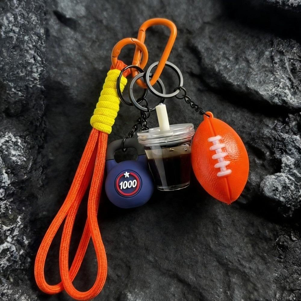 Water Cups Fitness Series Keychain Dopamine Iced Americano Pendant Fitness Prople