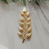 10Pcs Leaf Charm DIY Handmade Craft Golden Color Leaf Copper Charm Sewing Store Supplies