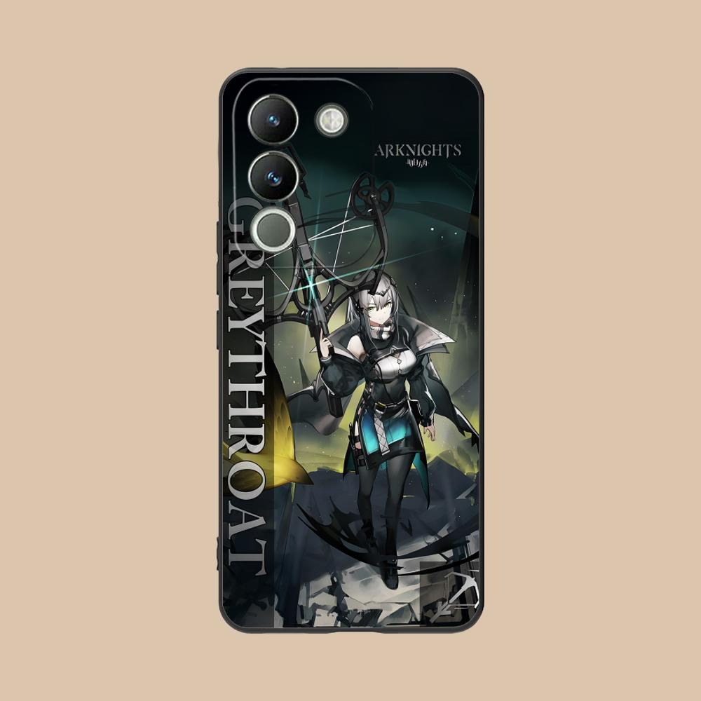 Arknights Greythroat Матовый ТПУ Чехол для Мобильного Телефона для VIVO V60 V50 V40 V30 V29 V27 V25 V23 Pro Lite 5G Цветной Печатный Чехол