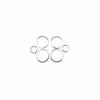 Fit For BMW X1 F48 2016- Silver Steel Inner Door Speaker Ring Cover Trim 6X