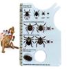 Ticks Scale Card Tick Remover for Dogs Portable Tick Cards with Magnifying Glass for Sports Enthusiasts Travelers Pets
