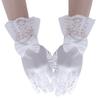 Short Lace Gloves Bow Knot Dance Gloves Creative Children's Wedding Gloves  Holiday