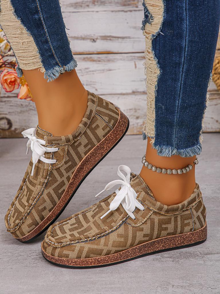 2025 большой размер передняя шнуровка низкий верх мелкий вырез одинарная обувь на плоской подошве весна и осень новая повседневная одинарная обувь парусиновая обувь