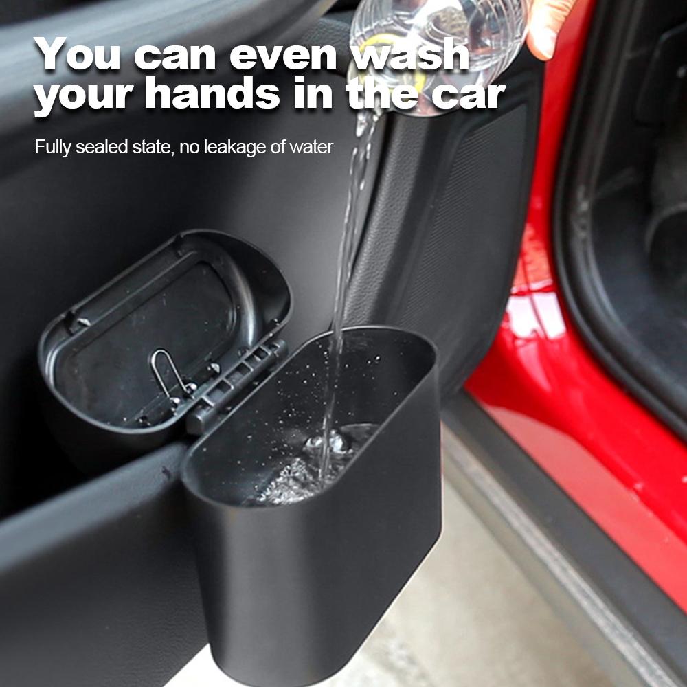 Подвесной автомобильный контейнер для хранения в салоне автомобиля, мини-корзина для мусора, мусорное ведро с крышкой для автомобиля, офиса, дома, автохранилище, аксессуары