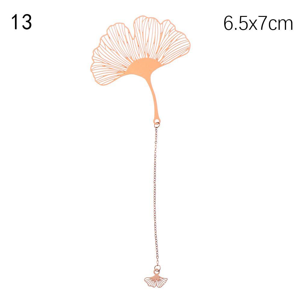 Милый держатель для книги абрикосового цвета с кисточкой в китайском стиле, металлическая закладка в виде листа