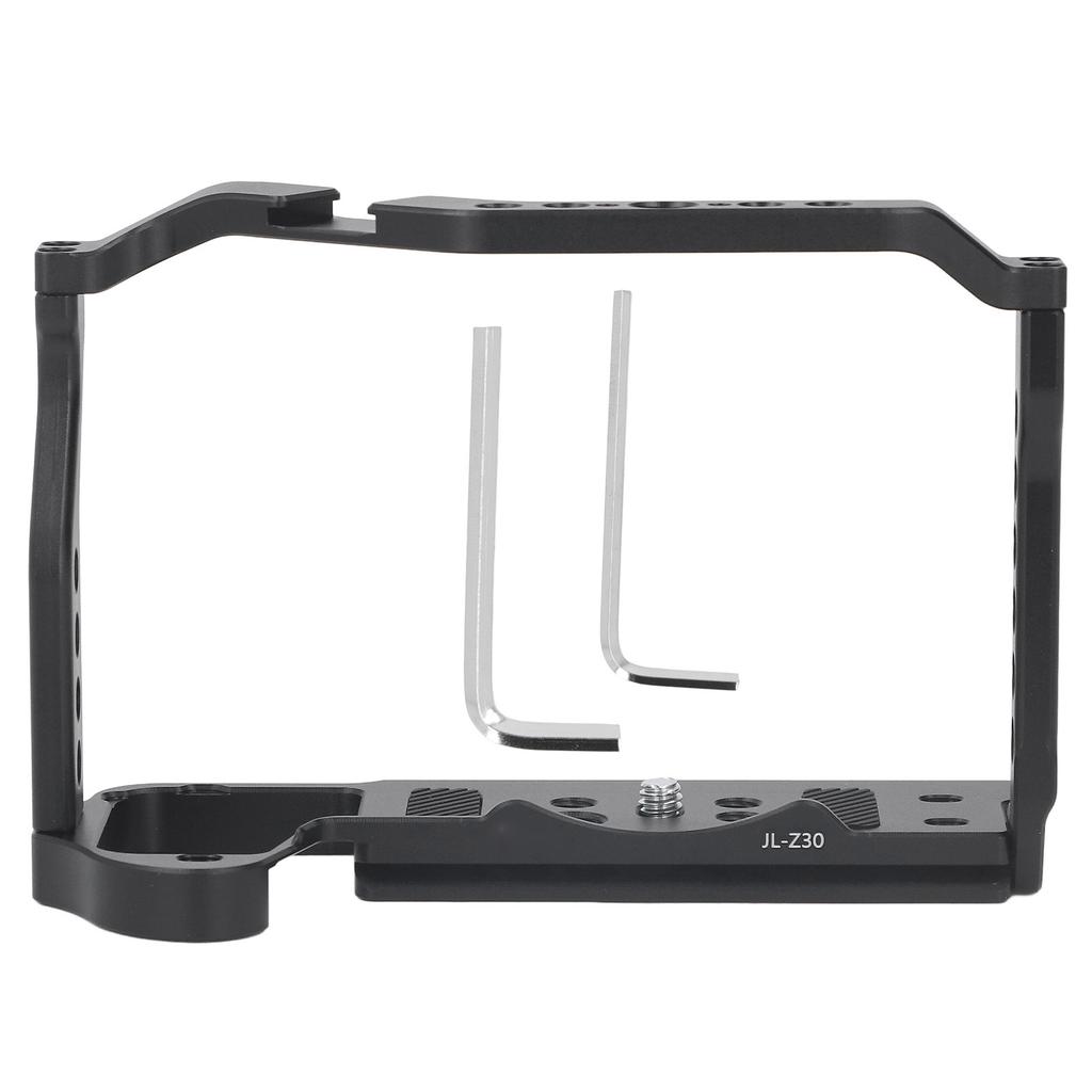JLwin Camera Cage Aluminum Alloy 1 4 Inch 3 8 Inch Screws Cold Shoe Expansion for Arca Quick Release Hollow Design DSLR