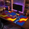 Lionel Messi Custom Large Mouse Pad, Personalized Name Text Print, Football Logo Non‑Slip Desk Mat Gaming Gift