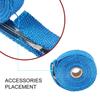 5M Roll Fiberglass Heat Shield Motorcycle Exhaust Thermal Tape Header Pipe Heat Wrap Tape Thermal Protection with Stainless Ties