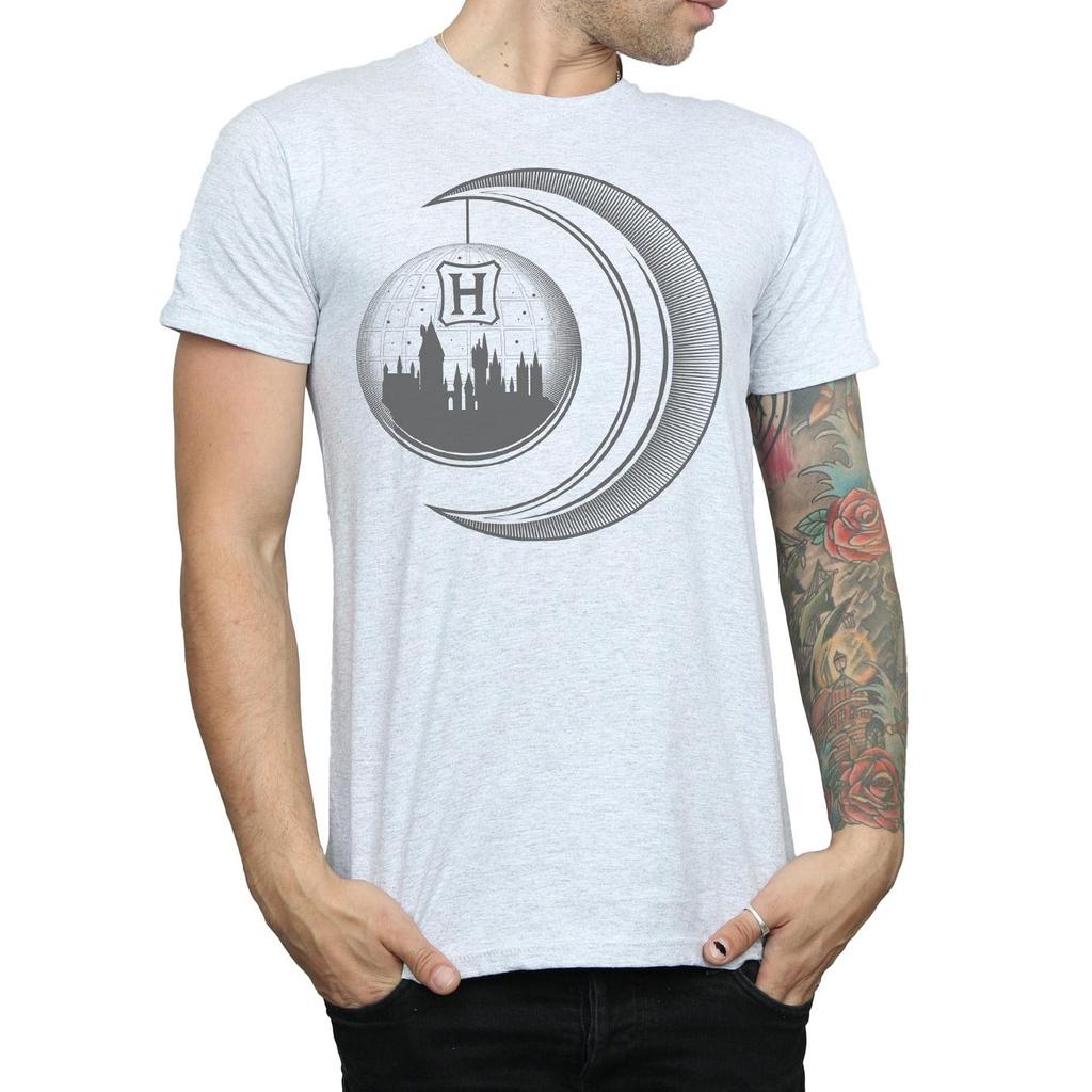 Harry Potter Mens Hogwarts Moon T-Shirt