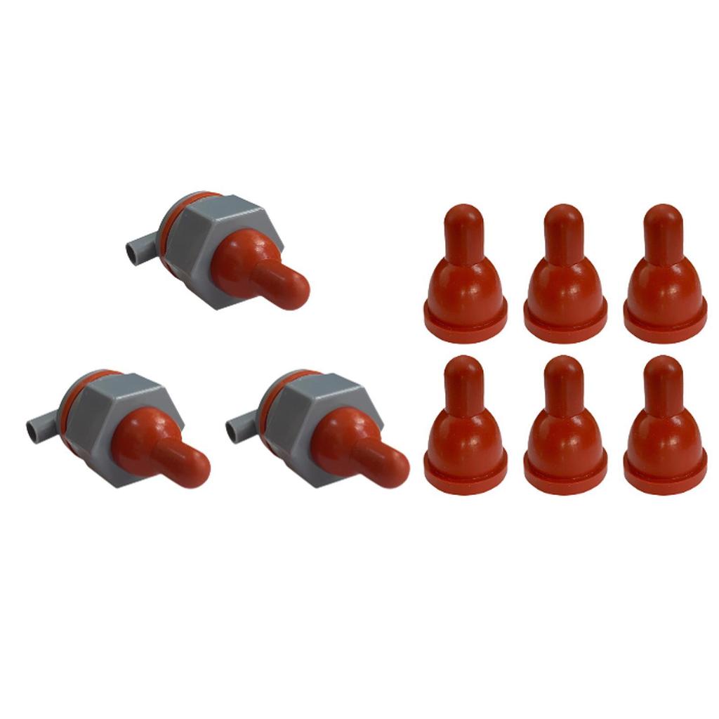 Baby Goat Nipples with Leakproof Dome Replacement Lamb Teat Feeders Soft Rubber Pacifiers for Piglet Dog Lambs Sheep Puppy