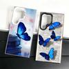 Blue Butterfly Aesthetics Shockproof Phone Case for Samsung Galaxy S26 Edge S25 Ultra S24 FE S23 Plus S21 Cover Anti Fall Fundas