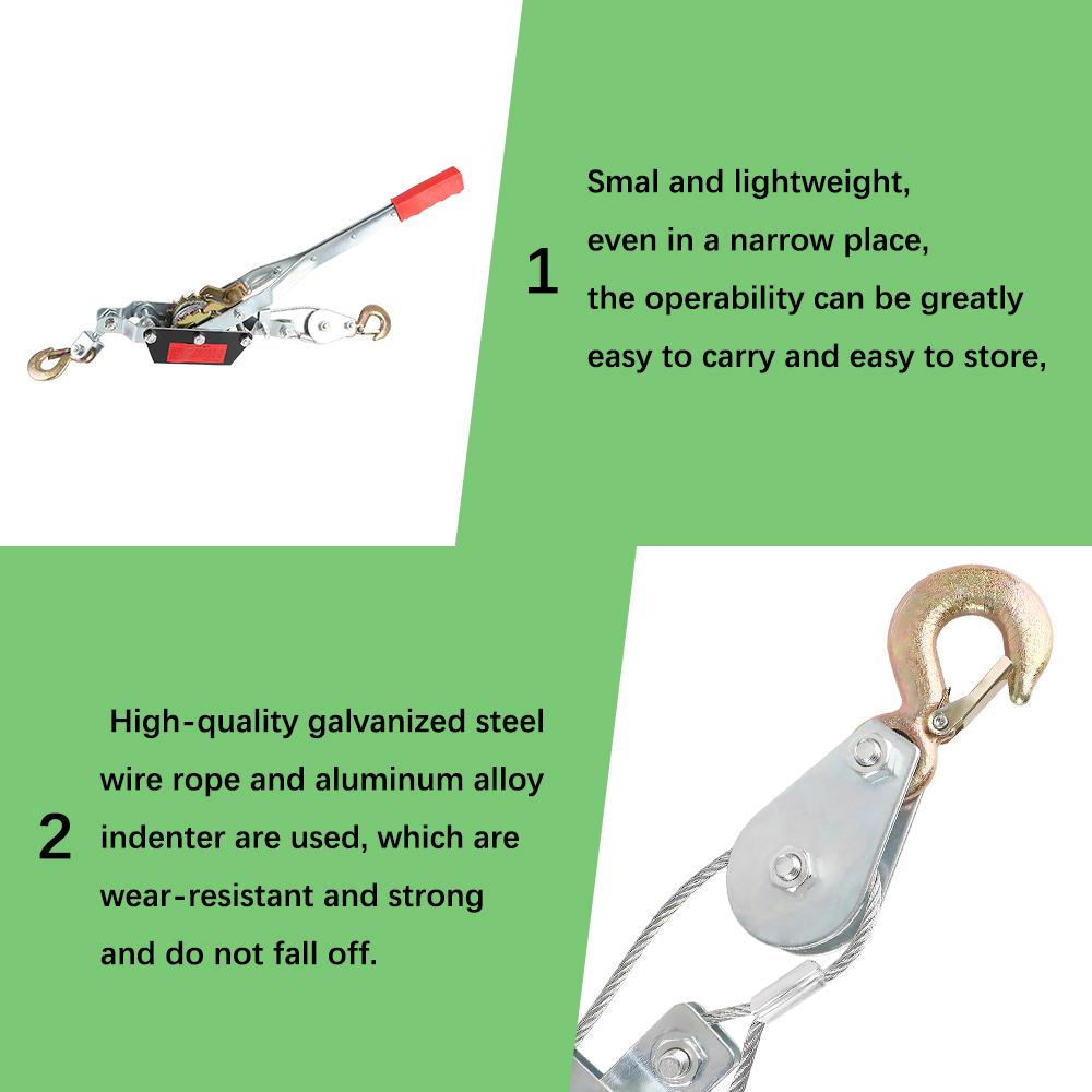 2T 2m Провод для грузовых автомобилей Аксессуары для автомобилей Крепеж для лебедки Трос Натяжитель троса Трещотка Двойной крюк Натяжитель троса Ручной натяжитель троса