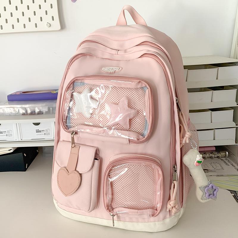 Children's Schoolbag, Girls, Primary School Students, Junior High School Students, Large-capacity Two-piece Backpack