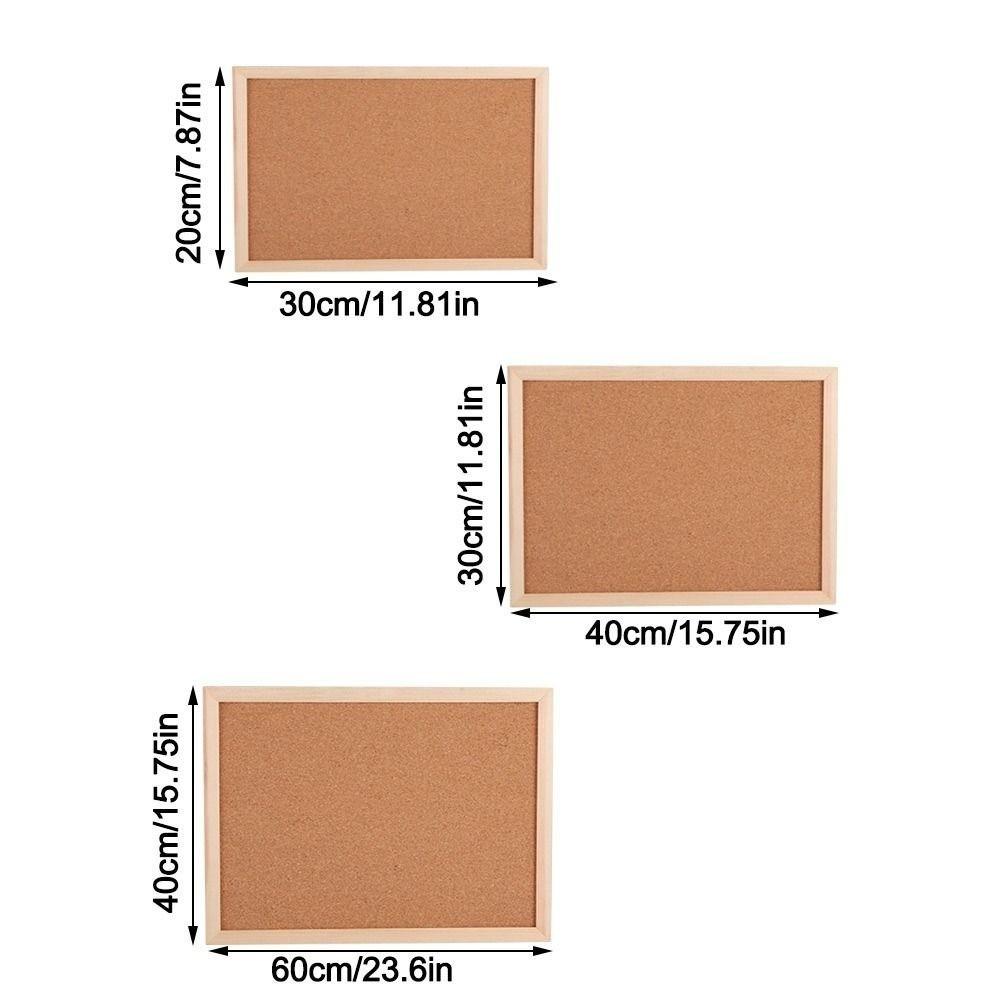 DIY Cork Board Wood Photo Background Pictures Wall Plate Letter Message Boards