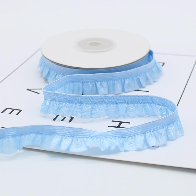 Bluebird 15Mm Unilateral Fungus Lace Webbing Wrinkled Elastic Belt Ruffle Edge Elastic Band Baby Clothes Pet Clothes