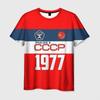 Vintage Russian Men's 3D Printed T-Shirts Fashion Soviet Union Pattern Short Sleeve Tee Shirt Street Tops Clothing Shirt