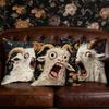3Pcs Screaming Goat Pillow Covers 45X45Cm Decorative Funny Cushion Protector For Couch Sofa Living Room Home Dorm Farmhouse